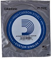 D'ADDARIO PL022 SINGLE PLAIN STEEL 022