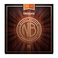 D'ADDARIO NB1047 Nickel Bronze Acoustic, Extra Light, 10-47